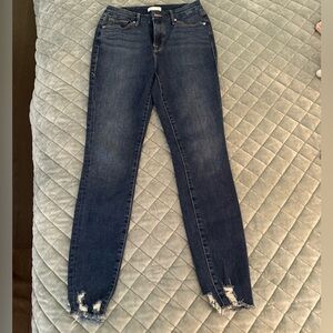 Good American Midnight Blue Cropped Jeans